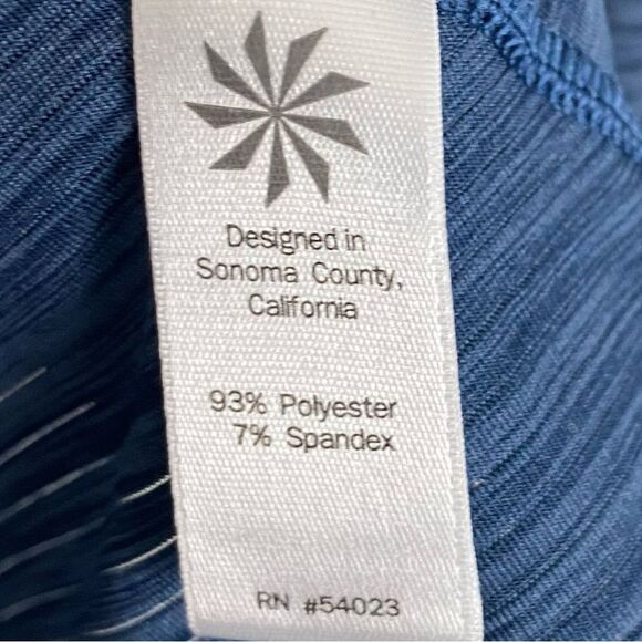 Athleta | Blue Shadow Stripe Chi Long Sleeve Size XS - Picture 8 of 10
